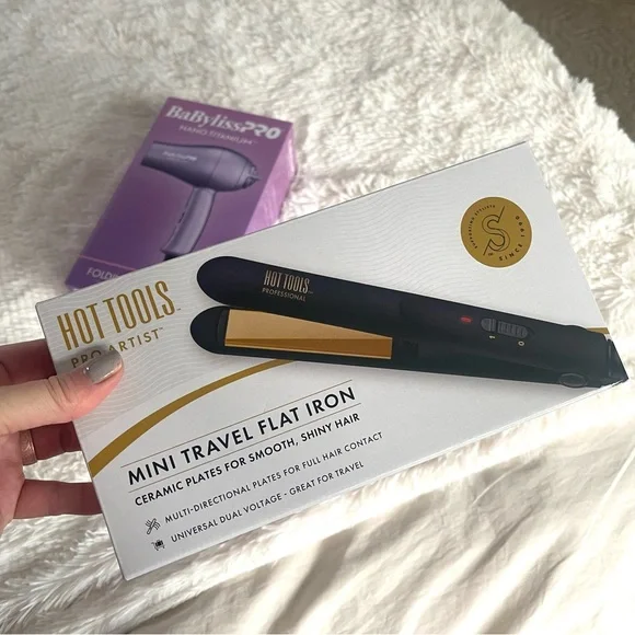 BaByliss Pro mini travel dryer and Hot Tools mini travel flat iron - Picture 7 of 7